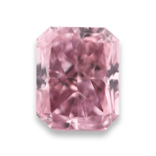 Fancy purple pink diamond radiant cut