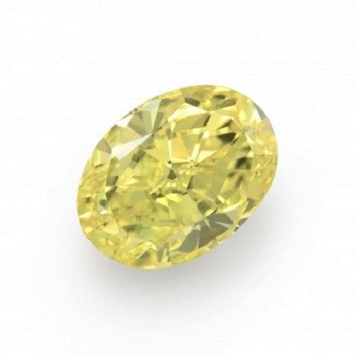 Yellow Diamond – 1.18ct Natural Loose Fancy Yellow Canary Diamond GIA VVS1 Oval - Image 2