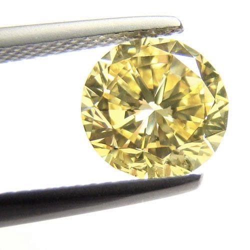 Yellow Diamond - 1.41ct Natural Loose Fancy Yellow Canary Diamond GIA VS1 Round