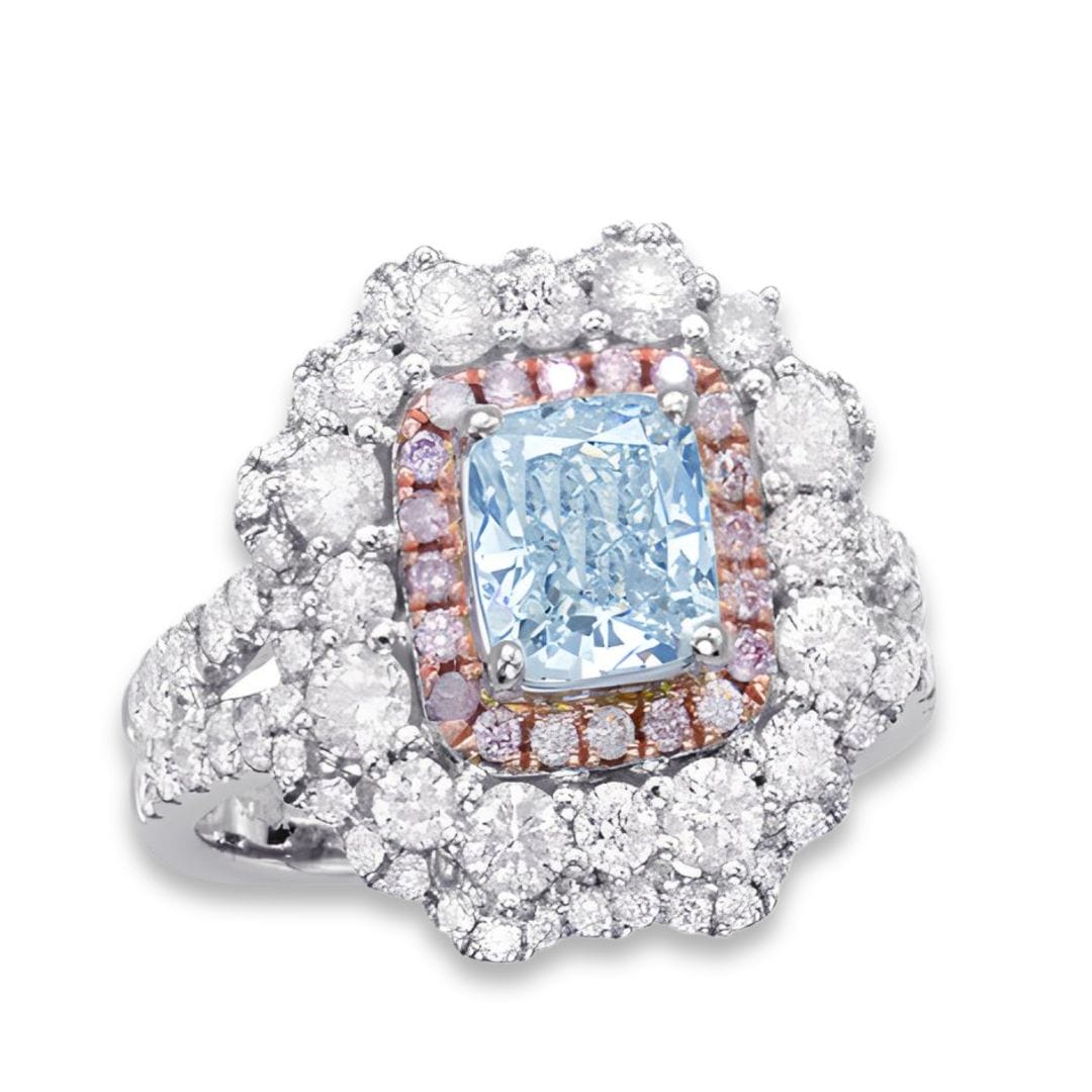 Real-GIA-265ct-Natural-Faint-Light-Blue-Pink-Diamonds-Engagement-Ring-18K-SI1