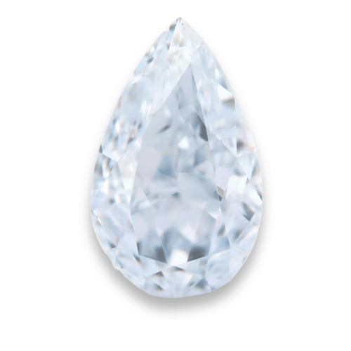 0.46ct fancy light blue diamond gia pear