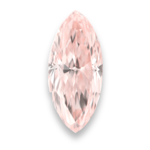 fancy orangy pink marquise diamond