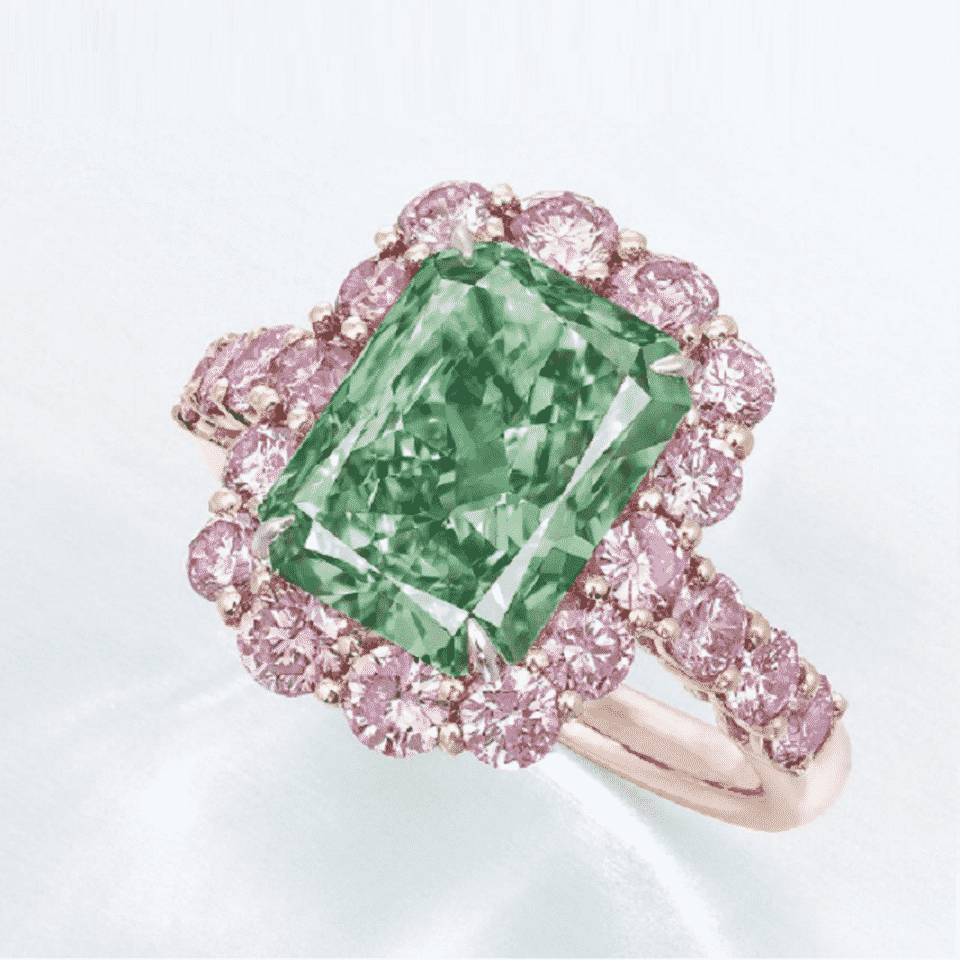 green diamond ring