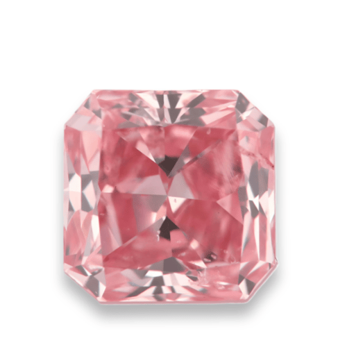 0.37ct radiant Argyle fancy intense pink diamond