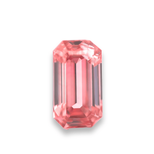 emerald cut argyle pink diamond fancy intense pink 4pr