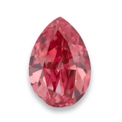 fancy Vivid pink diamond pear
