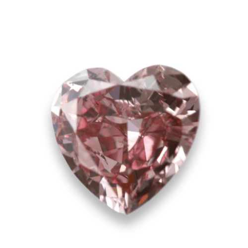 Argyle fancy intense pink diamond heart