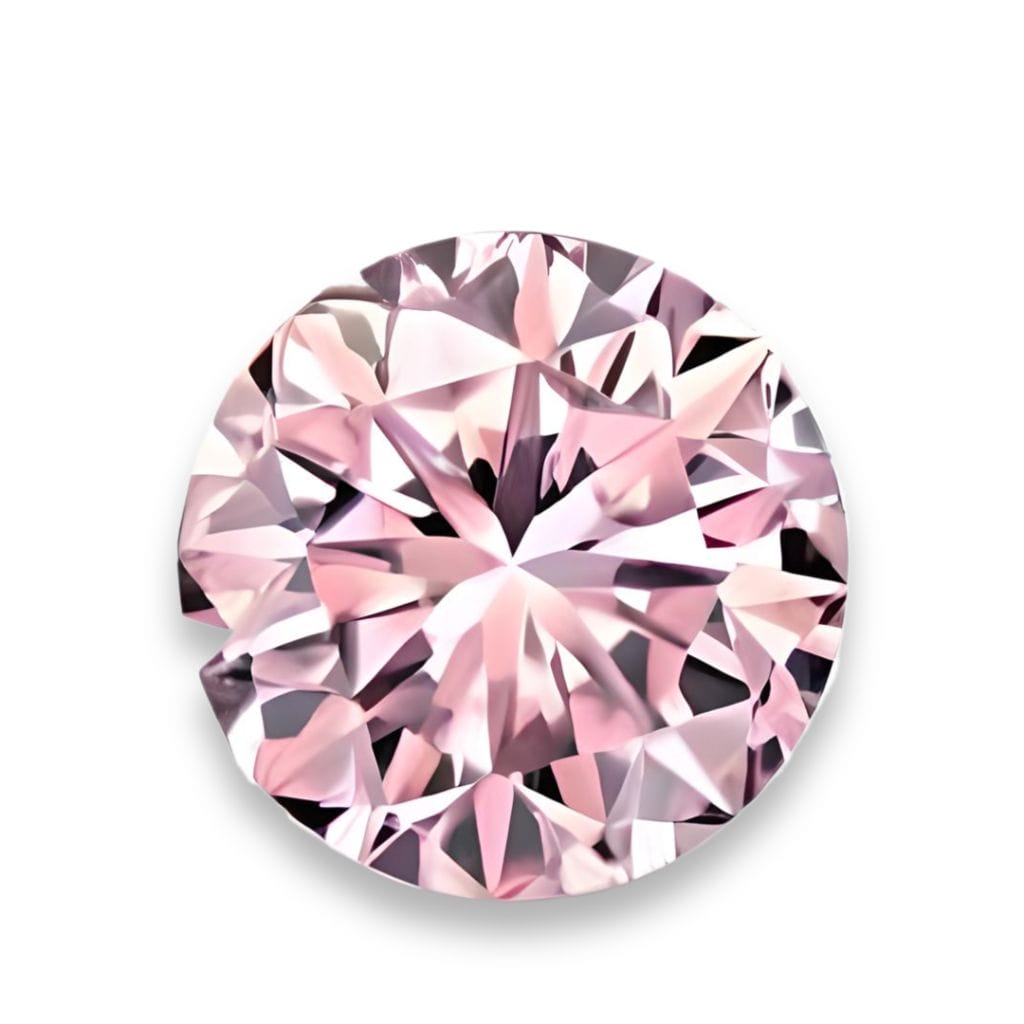 pink argyle diamond round
