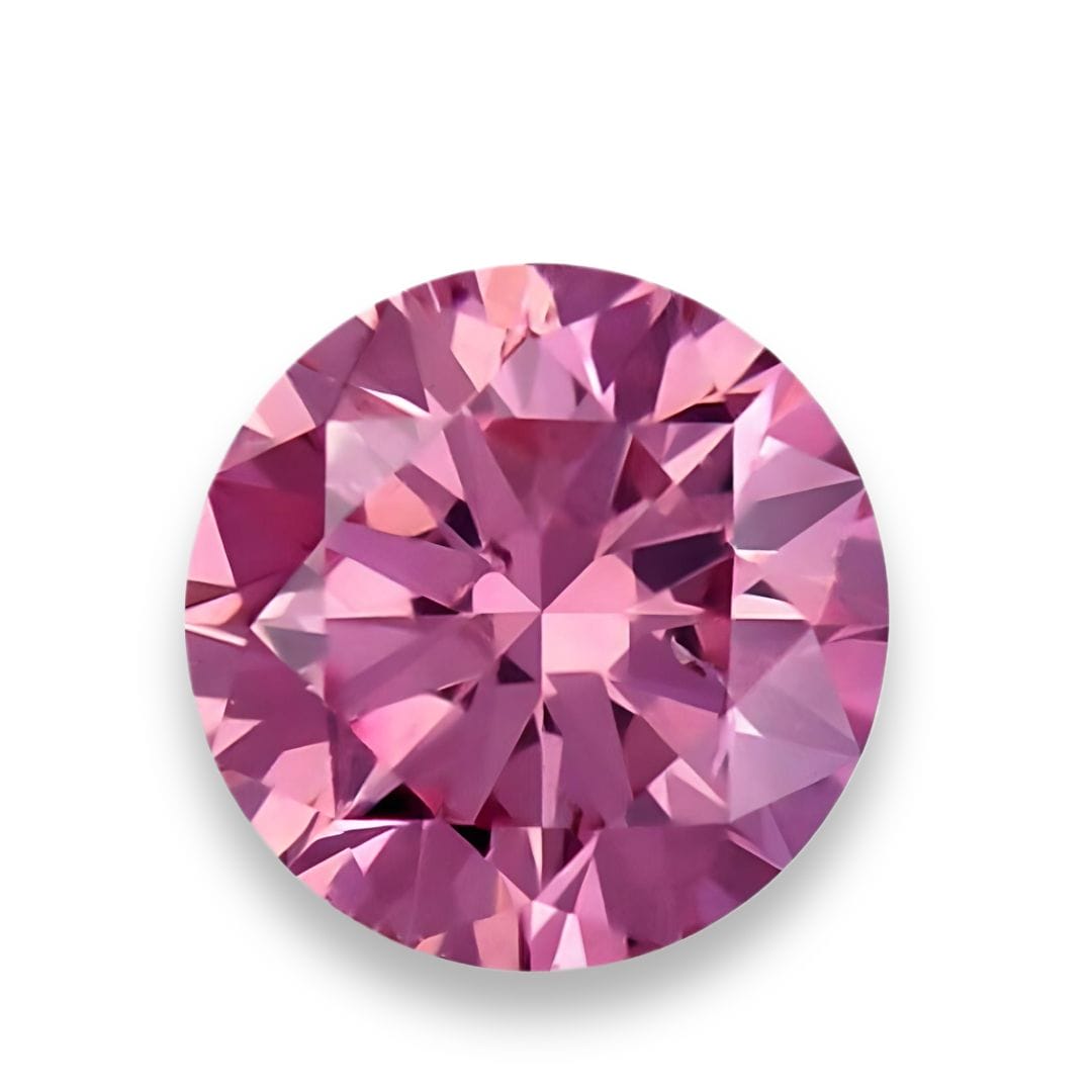 Argyle pink diamond round 6p