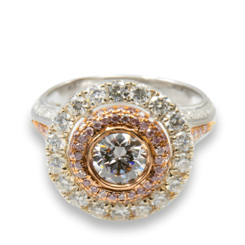 Argyle pink diamond engagement ring