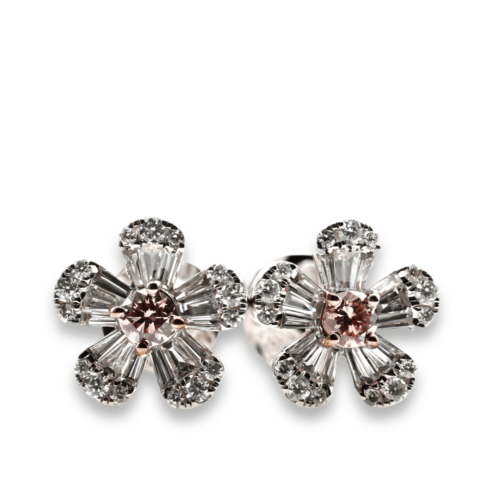 Argyle pink diamond earrings