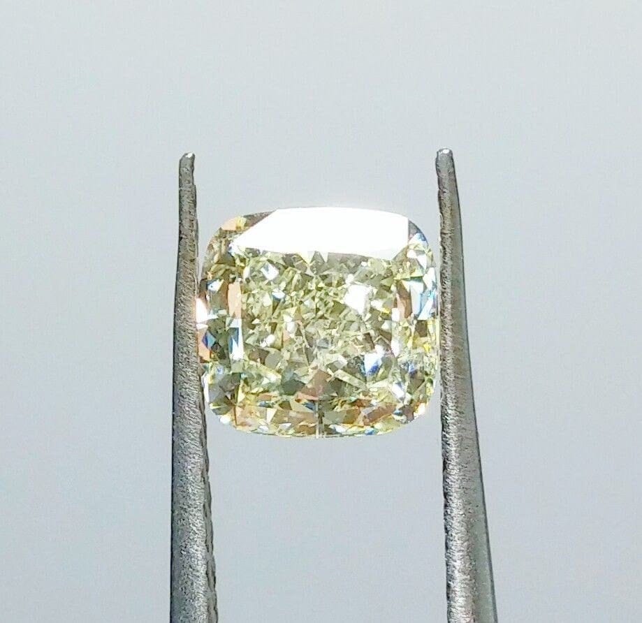 Yellow diamond - 2.00ct natural loose fancy light green yellow gia certified si2 ready to set for engagement ring best quality - Image 3