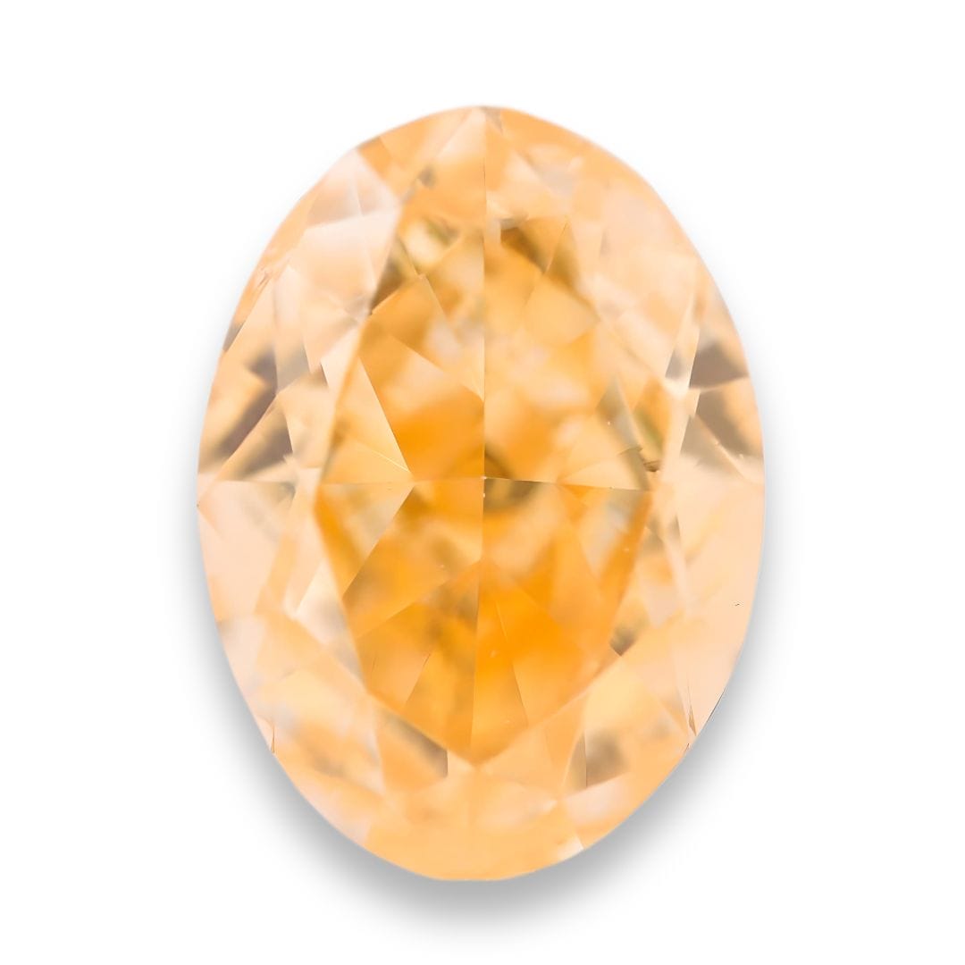 fancy intense orange yellow oval diamond