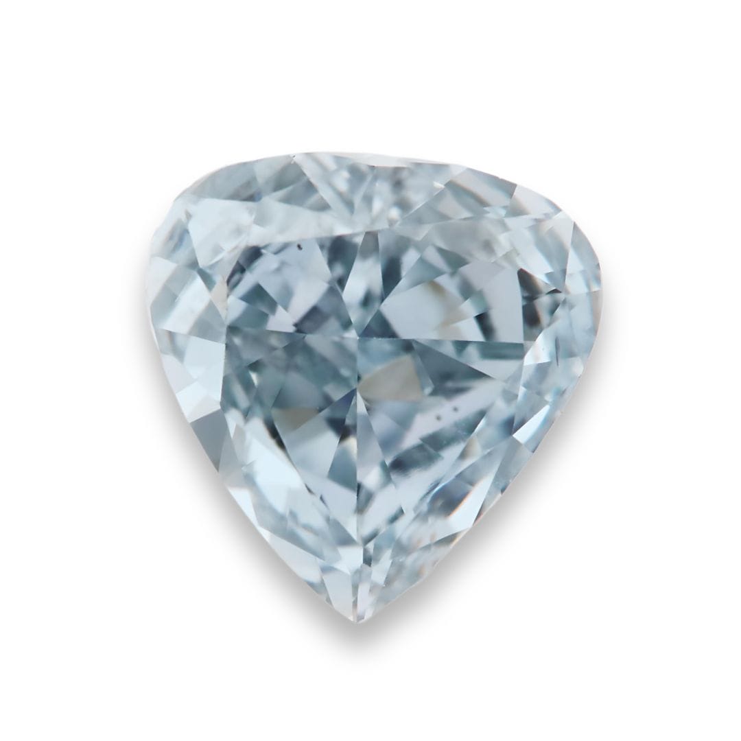 From Argyle Australia Blue Diamond - 0.14ct Natural Loose Fancy Light Gray Blue GIA Heart VS2 - Image 3