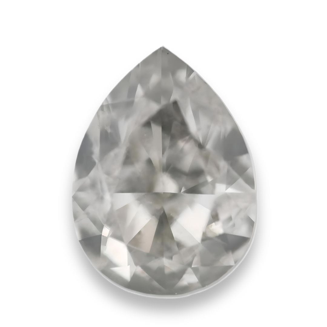 1.02ct fancy gray diamond pear shape