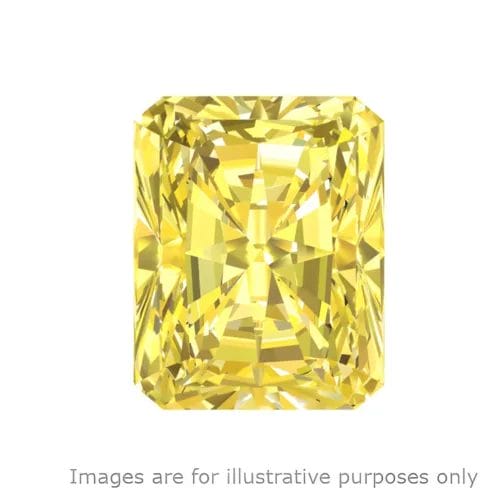 radiant cut yellow diamond